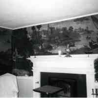         John Kilby House; Another view of the wallpaper in the 