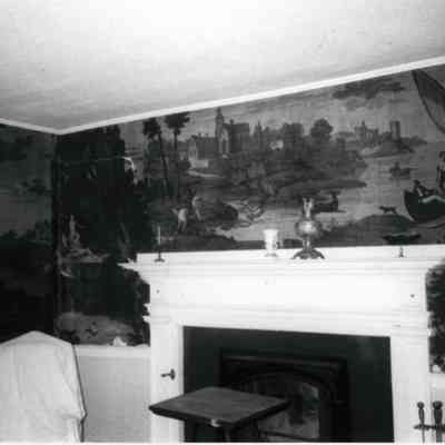 John Kilby House: Another view of the wallpaper in the "North Living Room".