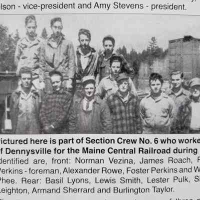 Maine Central Railroad Workers, Dennysville, Maine,1947