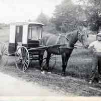          Peter Gardner, R.F.D. Mailman in Dennysville in horse and buggy days.
   