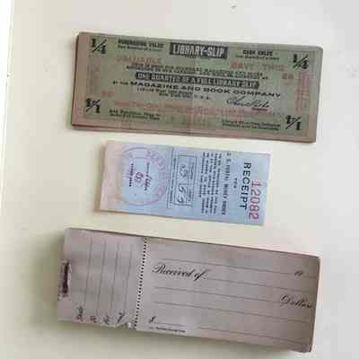 Blank Receipt Book