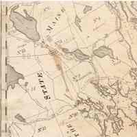          B.R. Jones Map of Passamaquoddy, 1824; Detail of Benjamin R. Jones' map and chart of 
