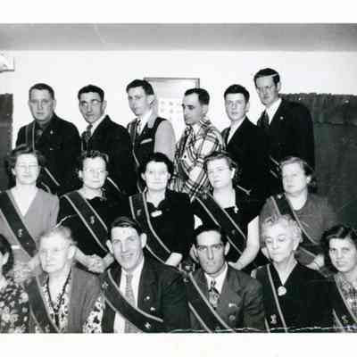 I. O. R. M. Members: Back row second from left is Harvey Sylvia of Edmunds.