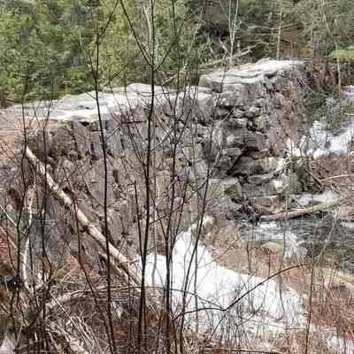 Stone Dam and Mill site on Crane Mill Brook, Edmunds, Maine