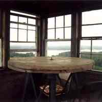          Interior of the Fire Tower At Little's Mountian, Edmunds, Maine.
   