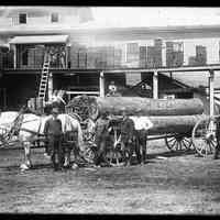 Logs at a Lumber Mill in Washington County, Maine