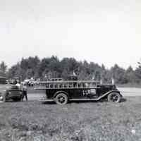 Dennysville Fire Truck at the Ball Diamond, Edmunds, Maine