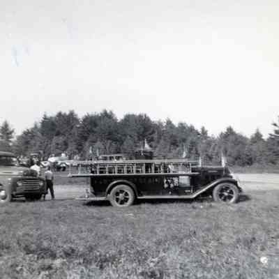 Dennysville Fire Truck at the Ball Diamond, Edmunds, Maine