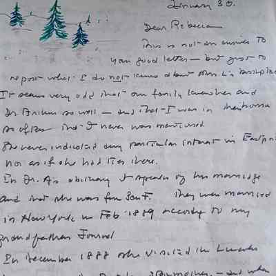 Letter About Anna M. Lincoln