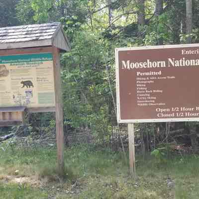 South Trail, Signage, Moosehorn National Wildlife Refuge in Edmunds, Maine