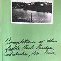 Completion of the Double Arch Bridge, Pembroke, Maine