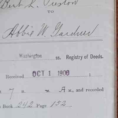 A.L.R. Gardner Co. Property Records
