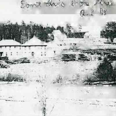 Lumber Company buildings and houses on Bunker Hill, c. 1910