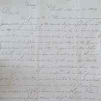          Sample of correspondence between James Russell and Theodore Luncoln
   