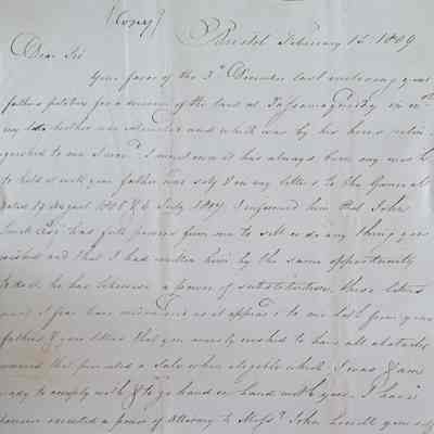 Letters of James Russell to Theodore Lincoln