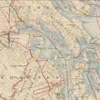          Dennys Bay on Topographical Map, 1945; Detail of USGS Topographical Map of the Eastport Quadrangle, 1945
   