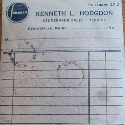 Hodgon's Garage, Dennysville, Maine