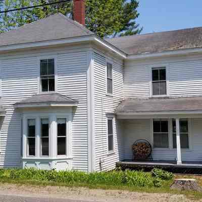 Allan-Burns Mattheson House in 2023: Viewed from Water Street, now Main Street, in Dennysville, Maine.