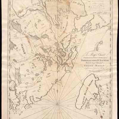 Map of Passamaquoddy and Machias by Benjamin R. Jones