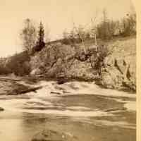          Flat Rock Falls on the Dennys River, c. 1885; Photograph by Dr. John P. Sheahan of Edmunds, courtesy of The Tides Institute, Eastport, Maine
   