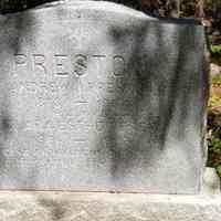          Preston Cemetery, Cathance Township, Maine
   