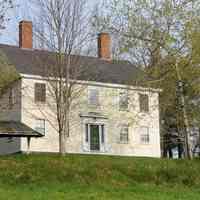         John Kilby House, Dennysville, Maine; The little roofed platform on the left used to hold a hammock and was referred to as the 