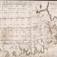          Lottery Map, 50 Townships in Eastern Maine, 1786; A scaled map of 50 Townships for sale by lottery between the Penobscot and Schoodic Rivers in Eastern Maine, created by Rufus Putnam and published by the Committee for the Sale Eastern Lands of the Massachusetts legislature (General Court) in 1786.
   