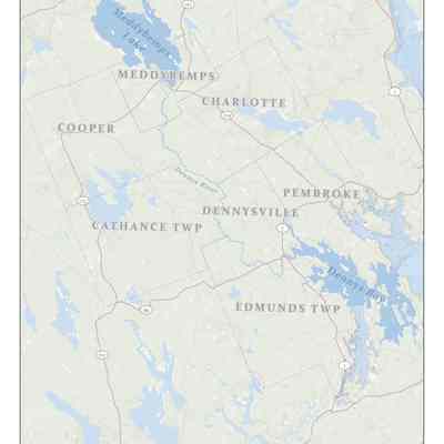 Dennys River Area Map