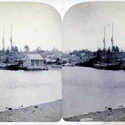 Schooner Spartel at Allan's Wharf, Edmunds, Maine
