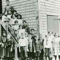          Dennysville Grammar School, Dennysville, Maine, 1911-12; Harold Varney was the teacher, having among his pupils: Edmund Allen, Edith Benner, Eva Benner, Mildred Boyce, Vernon Brown, George Dudley, Henry Farley, James Farley, Viola Farley, Louis Gardner, Richard Gardner, Eva Higgins, Blanche Keezer, Gilbert Leighton, Albert Lincoln, Archie MacCarlie, Lewellyn Phinney, Bessie Preston, Grace Preston, Wilhelmina Pushee, Faith Sprague and Horace Tuell.
   