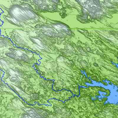 Base Layer Map of the Dennys River Watershed