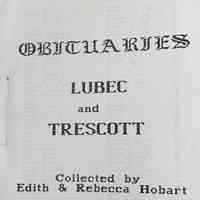Obituaries from Lubec and Trescott, Maine