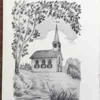          Two Pictorial Notecards Showing Dennysville Congregational Church picture number 2
   