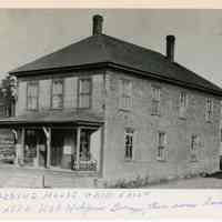          Early photo of boarding house, later auto repair business and home of Ken Hodgdon.
   