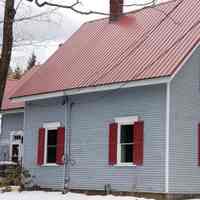          Gardner-Hobart House in winter on the Lane in Dennysville, Maine
   