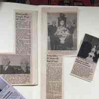 Newspaper. Clippings: Births, Deaths, Marriages, and Anniversaries