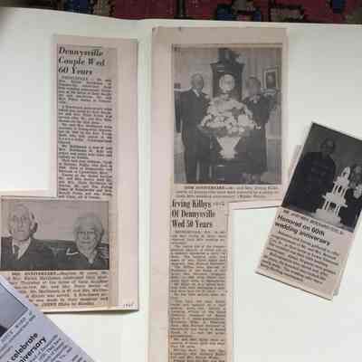 Newspaper. Clippings: Births, Deaths, Marriages, and Anniversaries