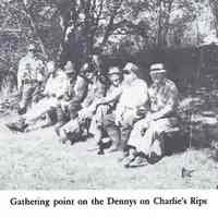          Gathering Place at Charlie's Rips on the Dennys River; Reproduced from 