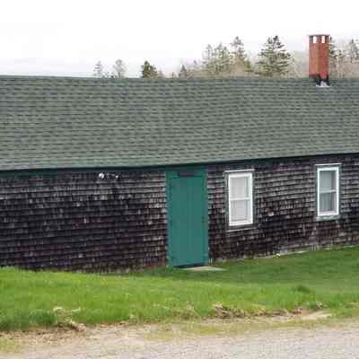 Hallowell Farm Ell, Edmunds, Maine: A long ell attaches to the main house at the Hallowell Farm on the South Edmunds Road in Edmunds, Maine.
