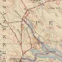          Lower Dennysville on the USGS Topographical Map; The Hayward-Smith is located on the hill to U.S. Route 1 crossing of Wilson's Stream in Lower Dennysville.
   