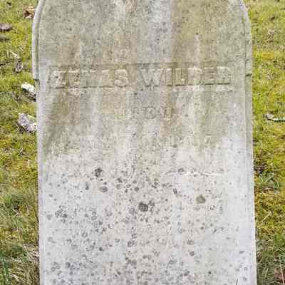 Zenas Wilder's Gravestone in the Dennysville Town Cemetery