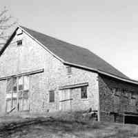          T.W. Allan's Barn; This barn stands on the hill behind the T.W. Allan House in Dennysville, Maine.
   