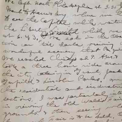 Amelia Buck Johnson Travel Journal