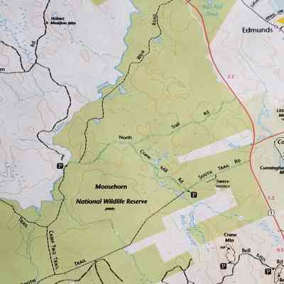 Moosehorn National Wildlife Refuge, Trail Map, Edmunds Division