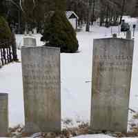          Allan family graves in the Dennysville Town Cemetery
   