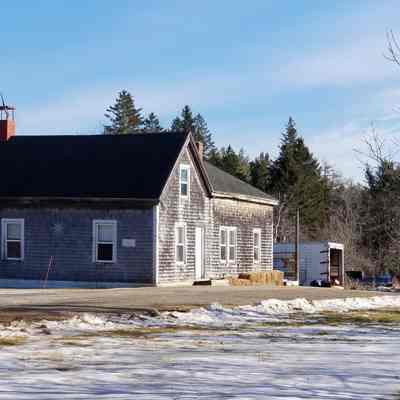 Nineteenth century W. Harrison House, later the home of Charles and Ruby Sylvia, on the Harrison Road, in Edmunds, Edmunds, Maine.
