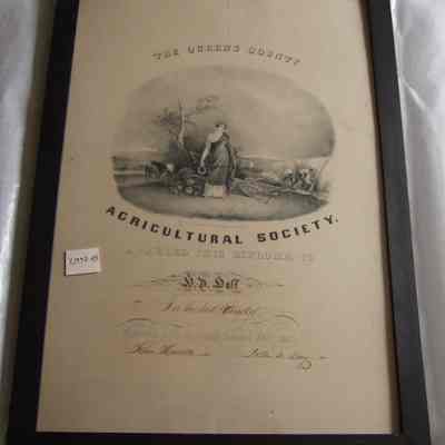 Diploma Awarded to H.D. Hall