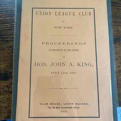 Union League Club Pamphlet