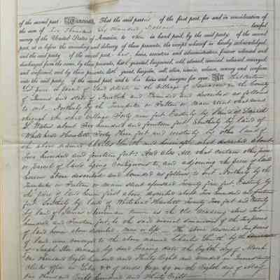 Warrantee Deed of Indenture of Charles Smith