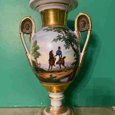 Pair of porcelain urns